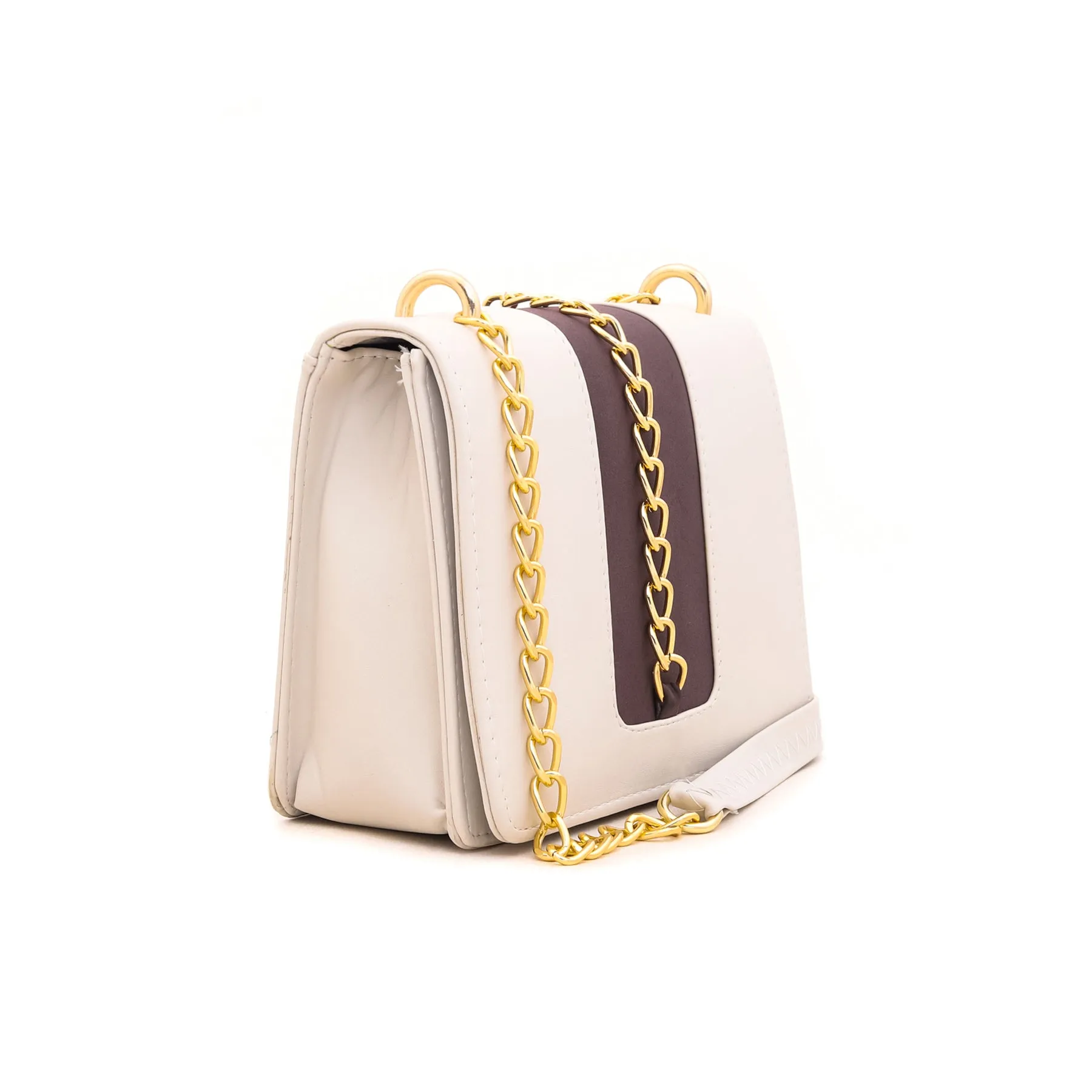 White Casual Shoulder Bag P54316