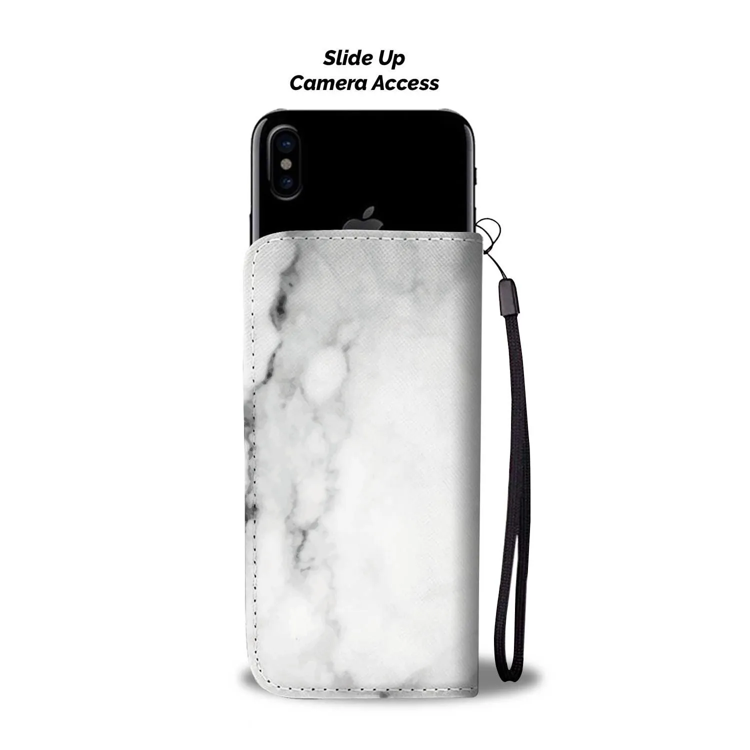 White Marble Phone Wallet Case