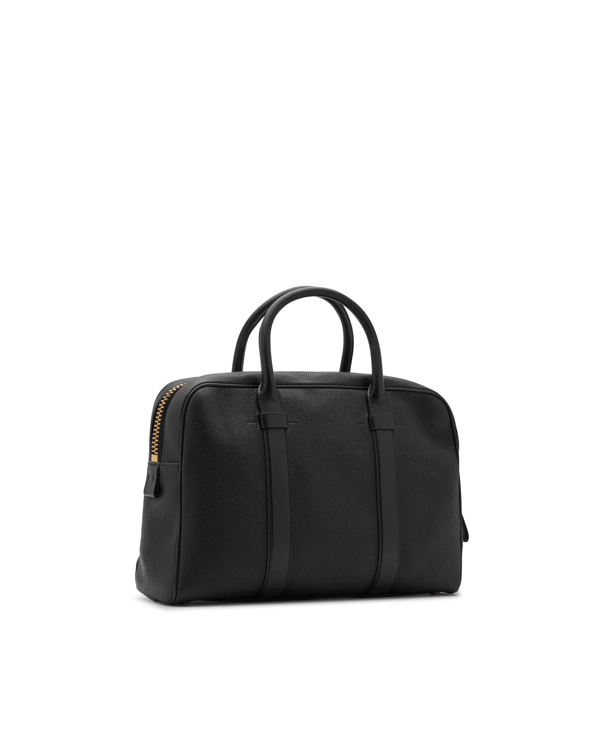 Wide Buckley Leather Briefcase