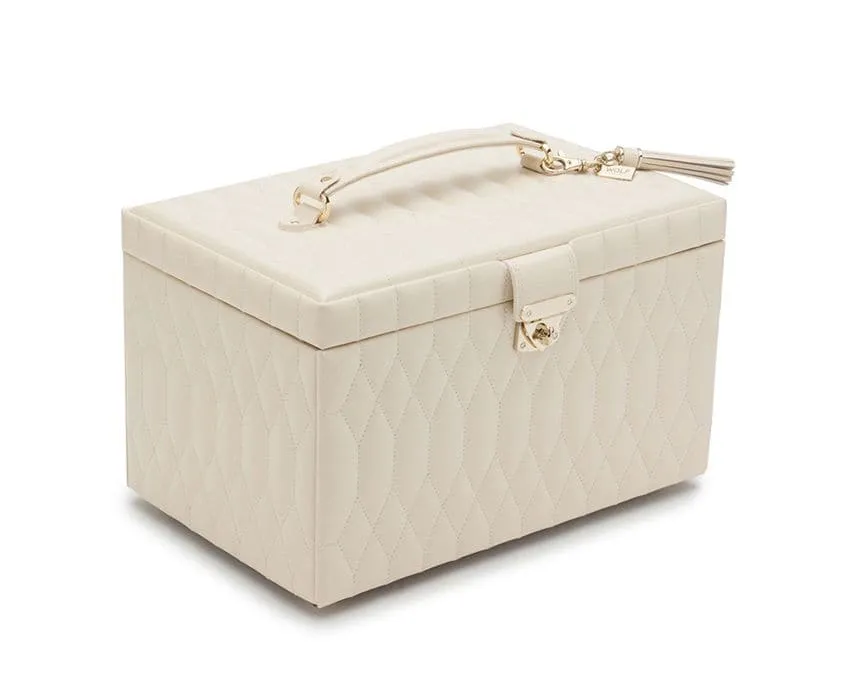 Wolf Caroline Large Jewelry Case - Ivory