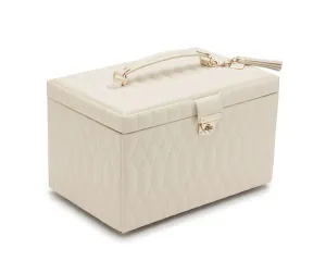 Wolf Caroline Large Jewelry Case - Ivory